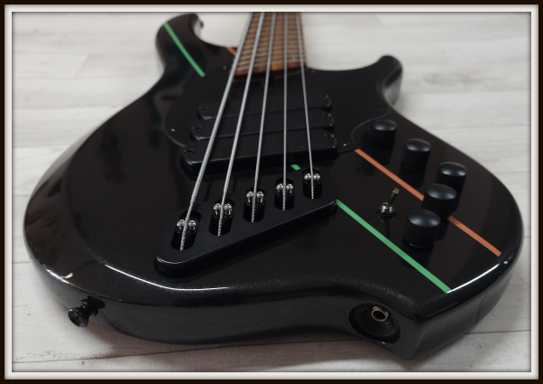 Preview: Dingwall JT3 John Taylor 5-String, Metallic Black, Signature, 2nd Hand